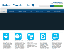 Tablet Screenshot of nationalchemicals.com